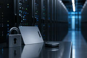 Secure server room and access hardware representing cybersecurity and data breach news