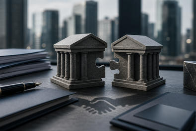 Neutral boardroom finance objects for bank takeover bids, consolidation, merger talks and strategic stakes