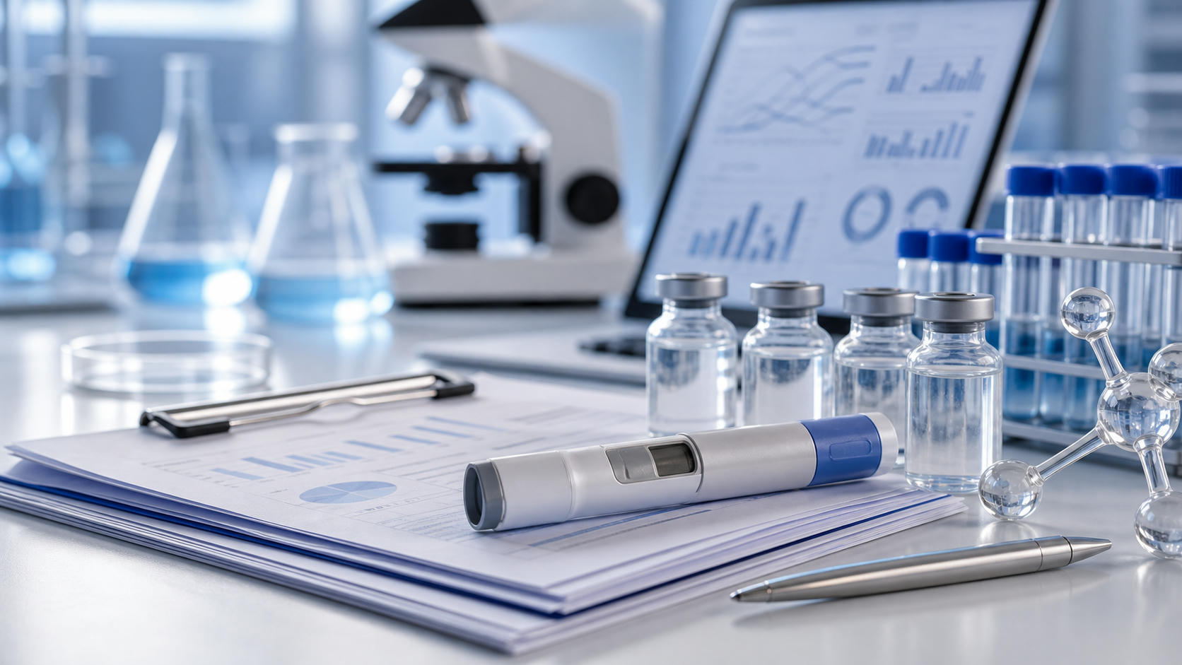 Clean clinical lab materials and generic injector for obesity-drug trial and pharma pipeline news