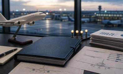 Generic aviation finance desk for airline stakes, aircraft orders, fleet planning and travel-sector transactions